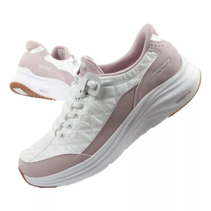 Skechers Contour Foam Moteriški sportiniai bateliai, balti, patogūs, SLIP-INS