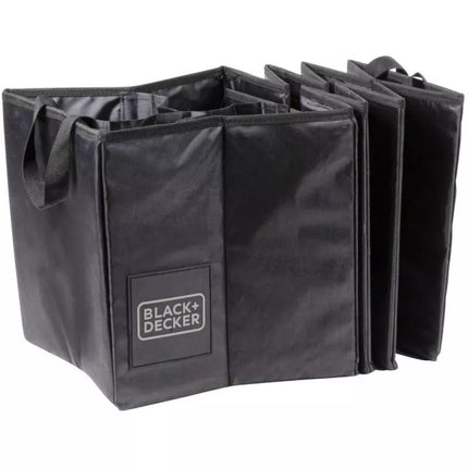 ORGANIZER STORAGE BOX 4 COMPARTMENTS FOLDABLE 110X30X30cm BLACK + DECKER