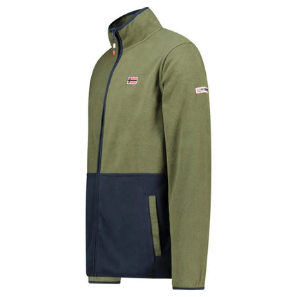 Geographical Norway Men's Fleece Touki Fz Kaki Db Men 233 kaki (WZ6702H/GN-Kaki)