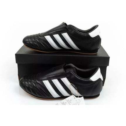 Adidas Women's Taekwondo Sports Shoes Black Leather Slip-On