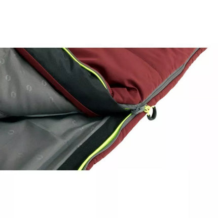Outwell Contour Junior miegmaišis (140 cm) - raudonas/pilkas