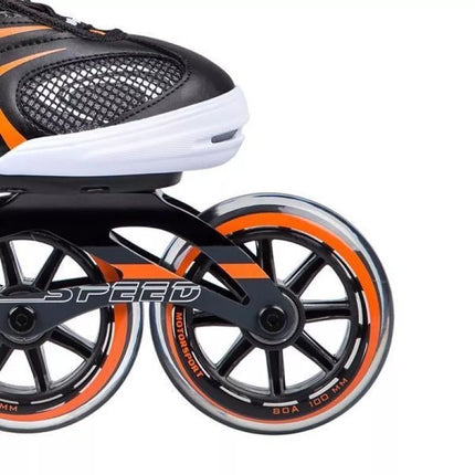 NILS EXTREME NA1060S ROLLER SKATES BLACK-ORANGE SIZE 41