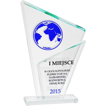 Glass trophy