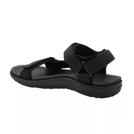 Lee Cooper men's shoes with velcro straps for summer beach sandals, lightweight black