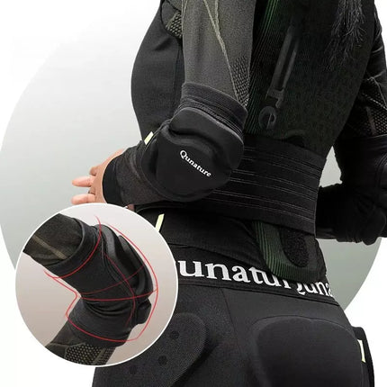 Qunature 2206000102 Slidinėjimo alkūnių apsaugos Dydis M - Juoda