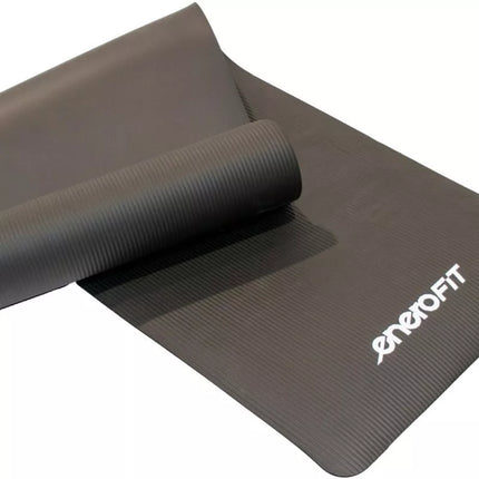 FITNESS MAT NBR NESLYSTANTIS 183x61x1,5CM JUODAS + ENERO FIT COVER