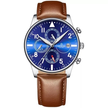 Vyriškas laikrodis Giewont Chronograph Safyro Ruda/Mėlyna GW5630-A6