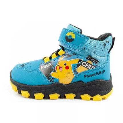 Leomil Pokemon children's winter ankle boots, insulated, waterproof, blue