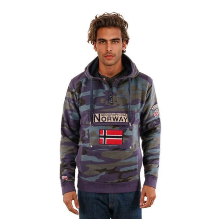 Geographical Norway GYMCLASS MEN CAMO 100 (WT1663H/GN/MILITAIRE BLUE)