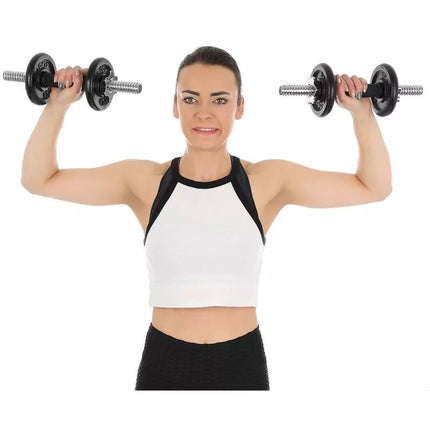 CAST IRON DUMBBELL 19 KG (2x9.5 KG) ENERO FIT CASE