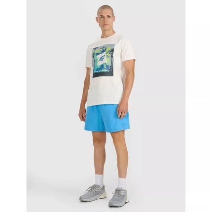 Men's regular printed T-shirt 4F 4FRSS25TTSHM2846-12S