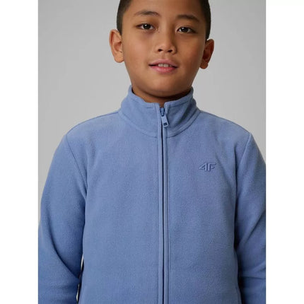Regular fleece without hood for boys 4F 4FJRSS26TFLEM508-32S