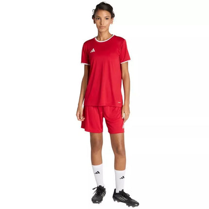 adidas Entrada 26 women's shorts red JZ2536
