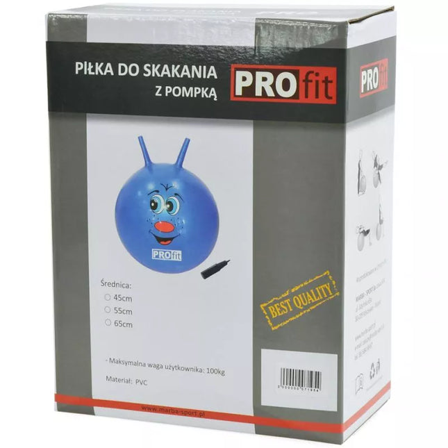 Šokinėjantis kamuolys „Profit DK 2103“, 55 cm, mėlynas