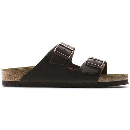 Birkenstock Arizona Nubuk Habana Siauri Rudi Moteriški/Vyriški Šlepetės (52533)