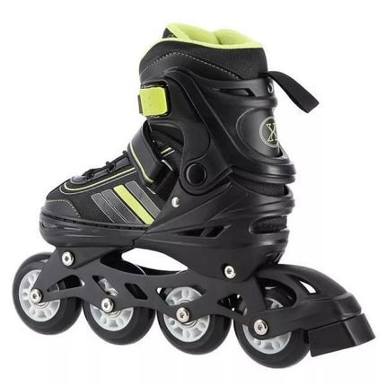 NILS EXTREME NH18191 2IN1 ROLLER SKATES BLACK-LIME SIZE M (34-38) WITH REPLACEABLE HOCKEY BLADE