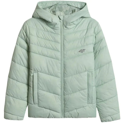 Jacket for girls 4F F0739 mint 4FJWSS26TDJAF0739 47S