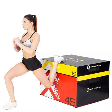 Set of four HMS Premium Plyometric Boxes PYBS01