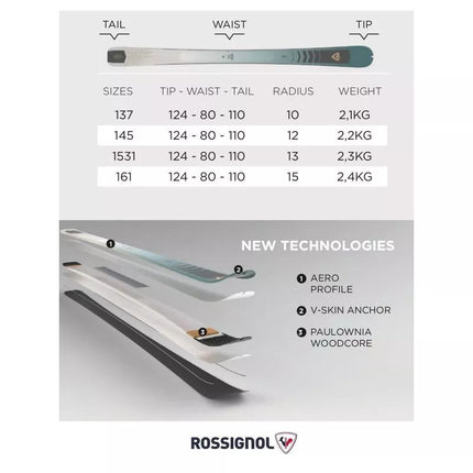 ROSSIGNOL ESCAPER 80 PRO Atviros slidinėjimo ekskursijų slidės