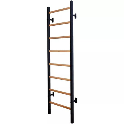 GYMNASTIC WOODEN AND METAL WALL BAR WITH 4 HANDLES BENCHK 200B