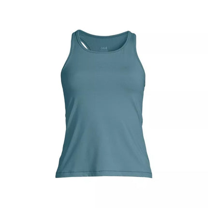 CASALL Essential sportiniai marškinėliai su racerback tipo nugara Mėlyni