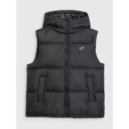 Women's down vest with natural filling 4F 4FWAW25TVJAF223-083S