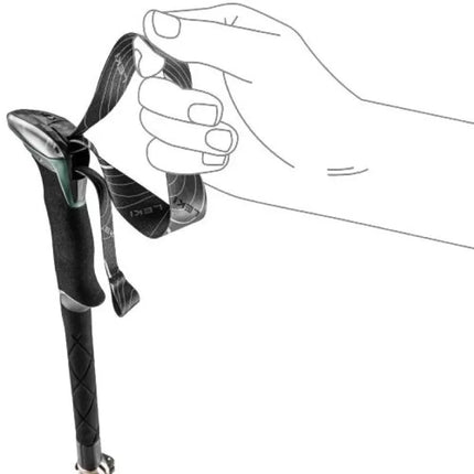 LEKI TR MAKALU FX trekking poles, 110-130cm green