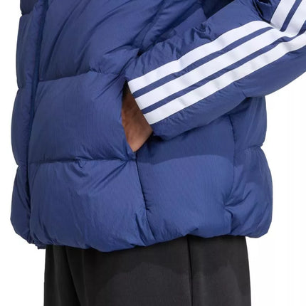 Men's adidas Ess 3S PD HD J jacket navy blue JX7799