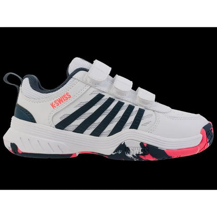 K-Swiss sportiniai bateliai COURTEXPRESS2STRAP WHITE/STARGAZER/NEON BLAZE-M (54495-129-M)