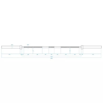 HMS BLACK GO700 Olimpinė štanga