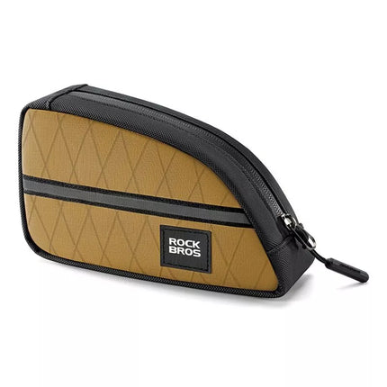 Rockbros Trikampė dviračio rėmo tašė 0,8 l - Ruda