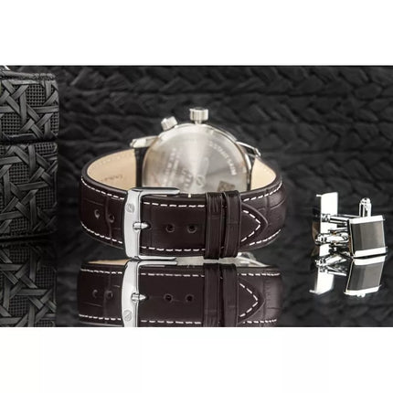 Men's Watch ZEPPELIN LZ127 Graf Zeppelin Dual Time 7644-5 + BOX