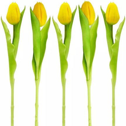 YELLOW TULIP 31CM LIFE-LIKE SPRING DECORATION