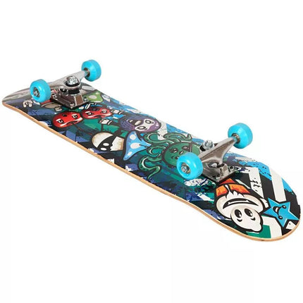 OCOTOPUS BLUE WOODEN SKATEBOARD BEST SPORTING