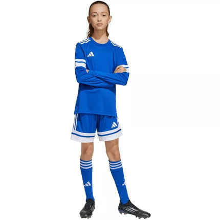 adidas Squadra 25 vaikiški marškinėliai ilgomis rankovėmis, mėlyni JJ0046