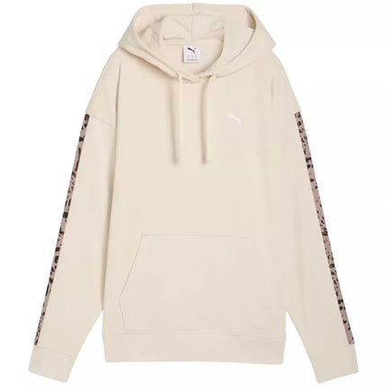 Puma ESS Graphic Animal Comfort džemperis su gobtuvu, smėlio spalvos 691822 87