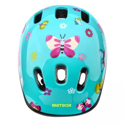 METEOR KS06 butterflies children's bike helmet