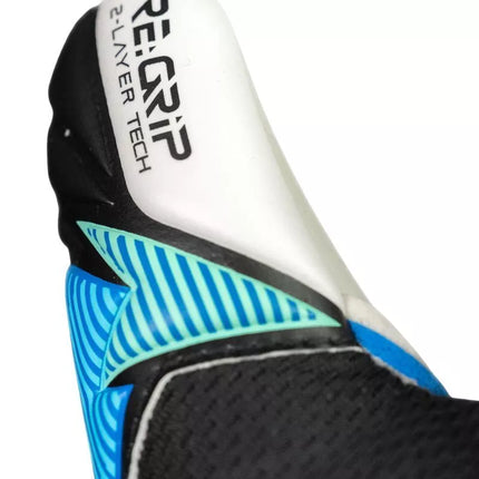 Reusch Attrakt RE:Grip NC Junior goalkeeper gloves black and blue 5672535 7272