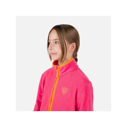 Rossignol Jr Strawpile Fleece Fz Pink Sweatshirt