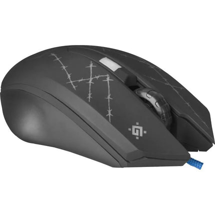 LAIDINĖ PELĖ DEFENDER FORCED GM-020L 800/1800/2400/3200 DPI 6 MYGTUKAI + PELĖS PAD + ŽAIDIMŲ KOMPLEKTAS 52020