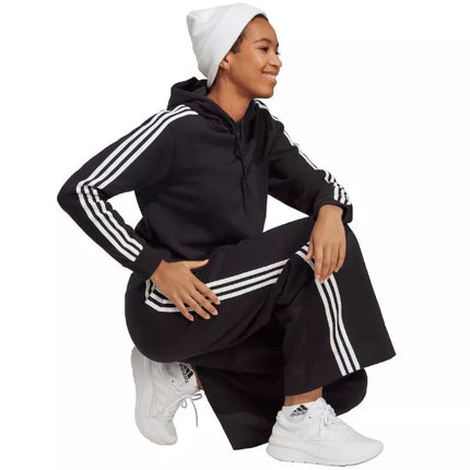 adidas Essentials 3-Stripes French Terry sutrumpintas bliuzonas su gobtuvu moterims IC8767