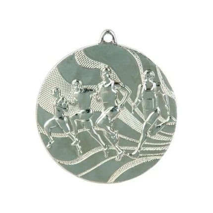 Silver medal - running - steel medal