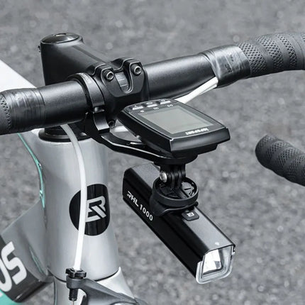 Rockbros FK-301 2-in-1 Handlebar Bike Mount for Computer/Navigator and Camera/Lighting - Black