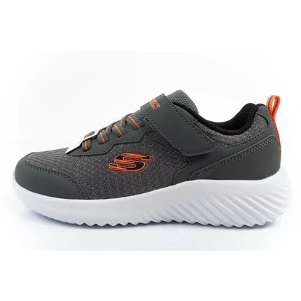 Skechers Bounder vaikiški sportiniai batukai su lipukais, lengvi, madingi pilki