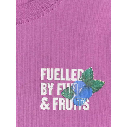Loose T-shirt with a girl's print 4F 4FJRSS26TTSHF3827-51S