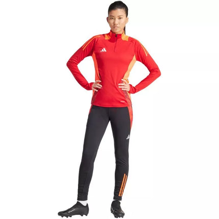 adidas Tiro 24 Varžybų treniruočių kelnės moterims, juodos ir raudonos, IS1637