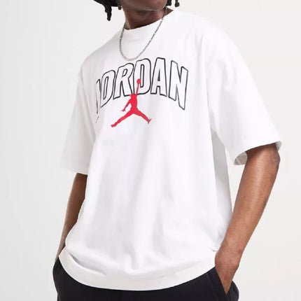 Vyriški Air Jordan Brooklyn Arch Logo marškinėliai, balti - IB7347-100