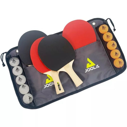 JOOLA FAMILY TABLE TENNIS SET 4 SPIRIT RACKETS 10 BALLS