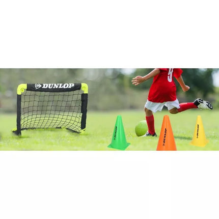 Treniruočių kūgių rinkinys, 23 cm aukštis, 10 vnt. DUNLOP