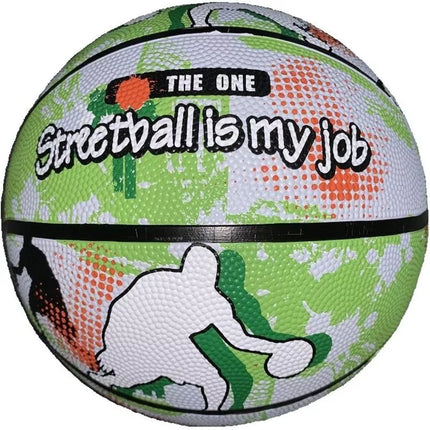 ENERO SOLID BASKETBALL SIZE 7 GREEN AND WHITE